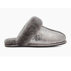 NWT/NIB UGG Scuffette II Metallic Sparkle Slipper - Gunmetal - Size 8 New/Unworn